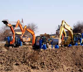 西安挖掘机学校-挖掘机实践